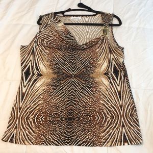 Calvin Klein animal print blouse